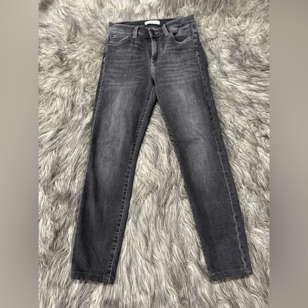 7 For All Mankind Dark Gray Skinny Jeans